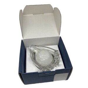 Marquis Waterford Crystal Conch Shell Votive Candle Beach Sea Tea Light Box NEW